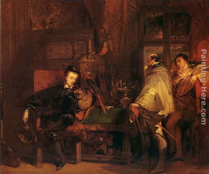 Henri III and the English Ambassador painting - Richard Parkes Bonington Henri III and the English Ambassador art painting
